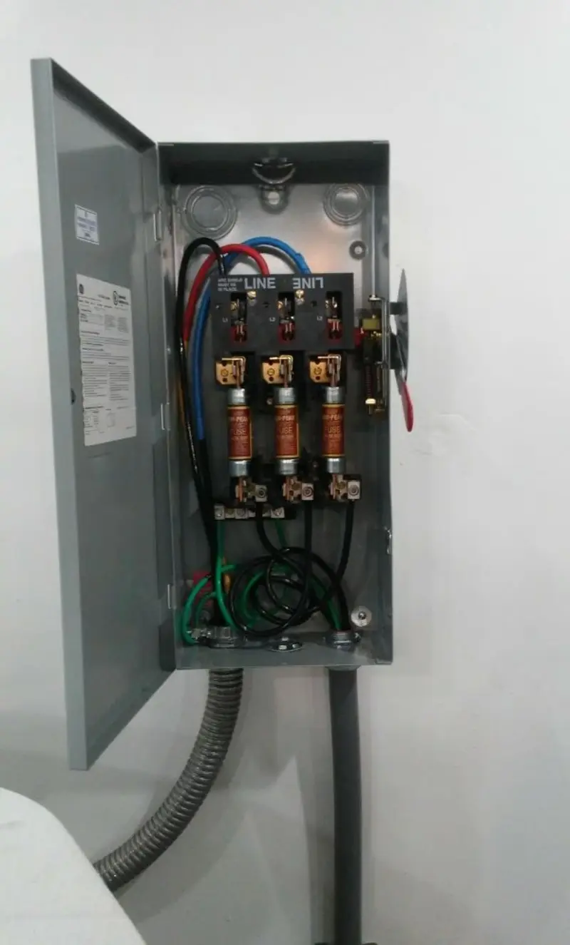 Three-phase disconnect switch installed for Electrical Wiring & Rewiring in Coral Hills