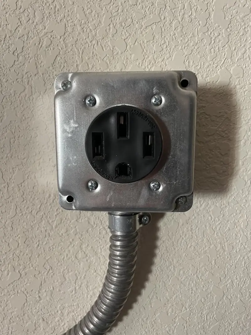 NEMA 14-50 outlet installed for Smart Home Electrical in Coral Hills